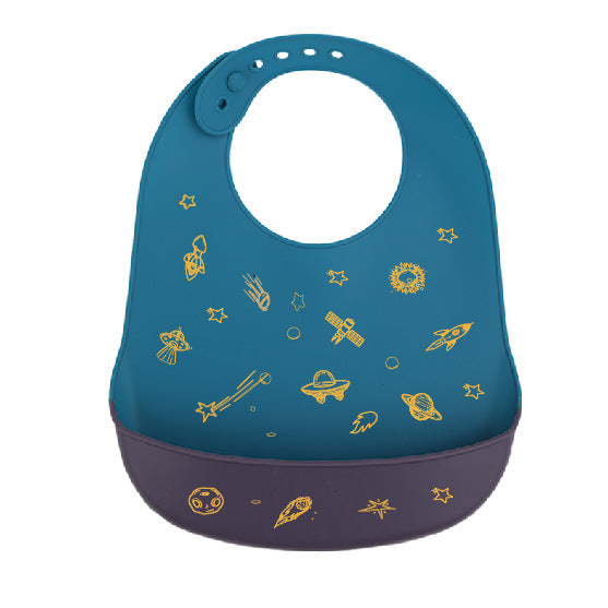 Creative Baby Cartoon Printed Silicone Bib