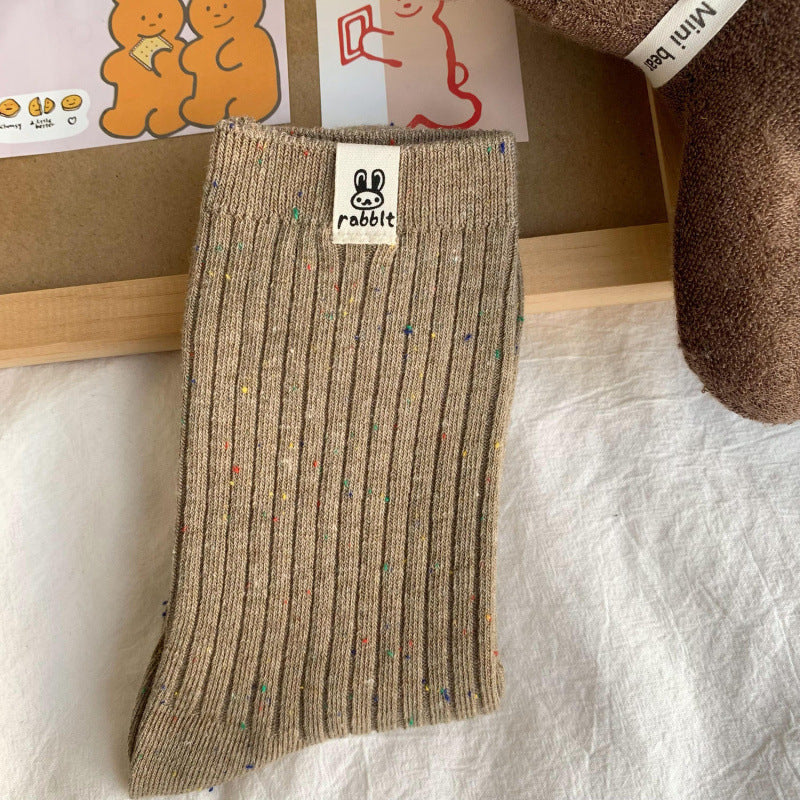 Retro Long Cotton Socks for women