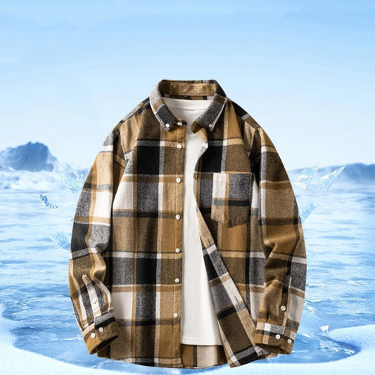 Men's Autumn And Winter Long-sleeved Shirt, Casual Flannel Shirt for Men