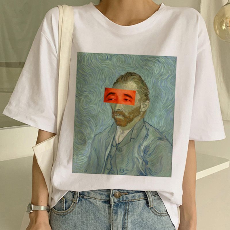 Van Gogh T-Shirt, Art Painting T-Shirt Women