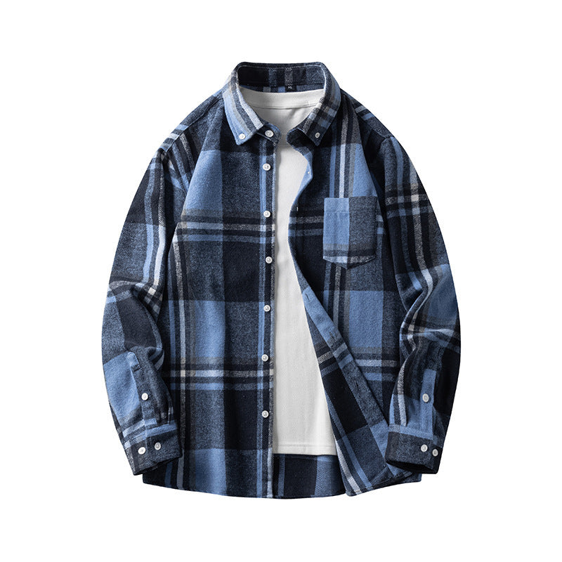 Men's Autumn And Winter Long-sleeved Shirt, Casual Flannel Shirt for Men