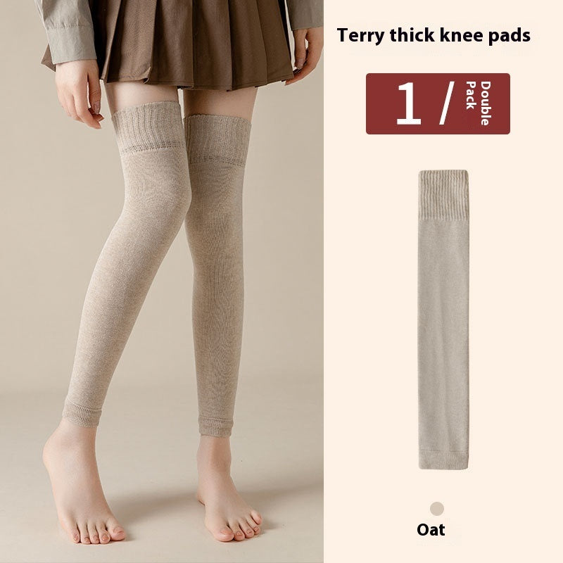 Fleece-lined Long Knee Socks for women