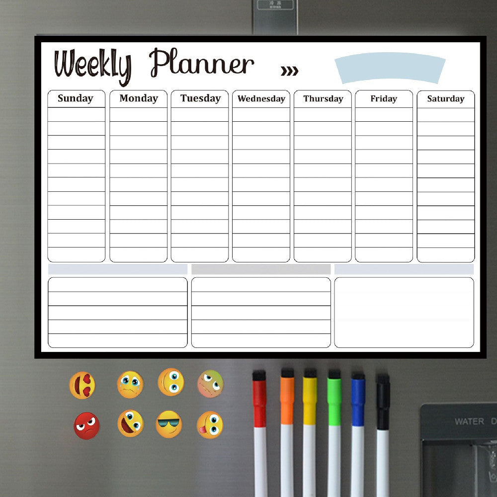 Magnetic Soft Whiteboard Calendar, Fridge Magnet