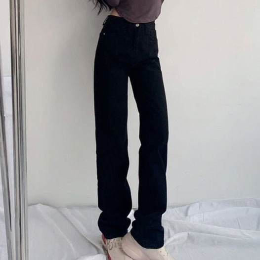 New High Waist Straight Mopping Pants for Women