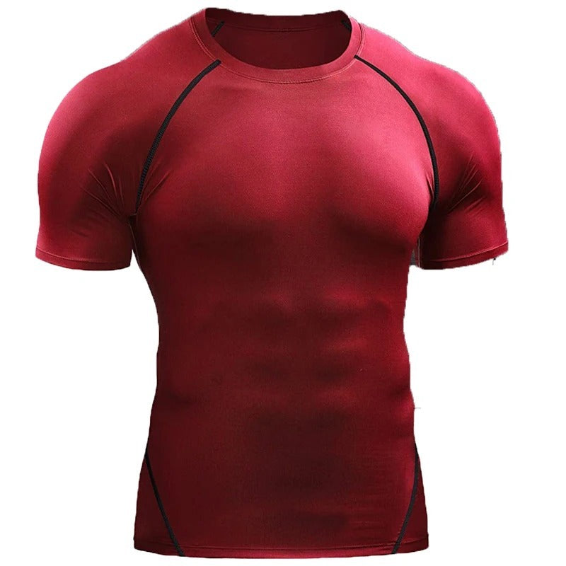 Workout Clothes, Short Sleeve Men's Quick Drying Clothes