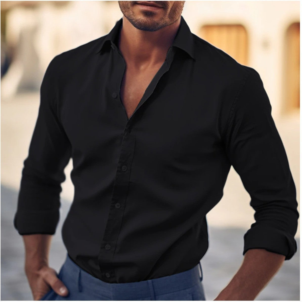 Fashion Men's Business Casual Style Shirt