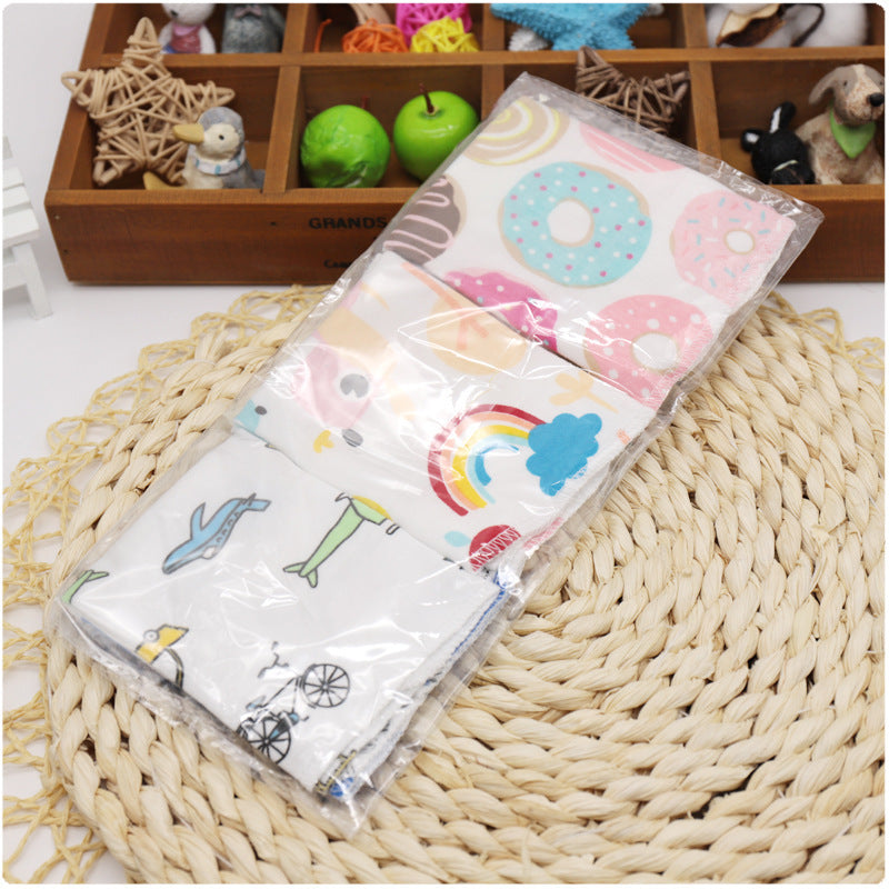 Baby Saliva Towel, Printed Children's Small Kerchief