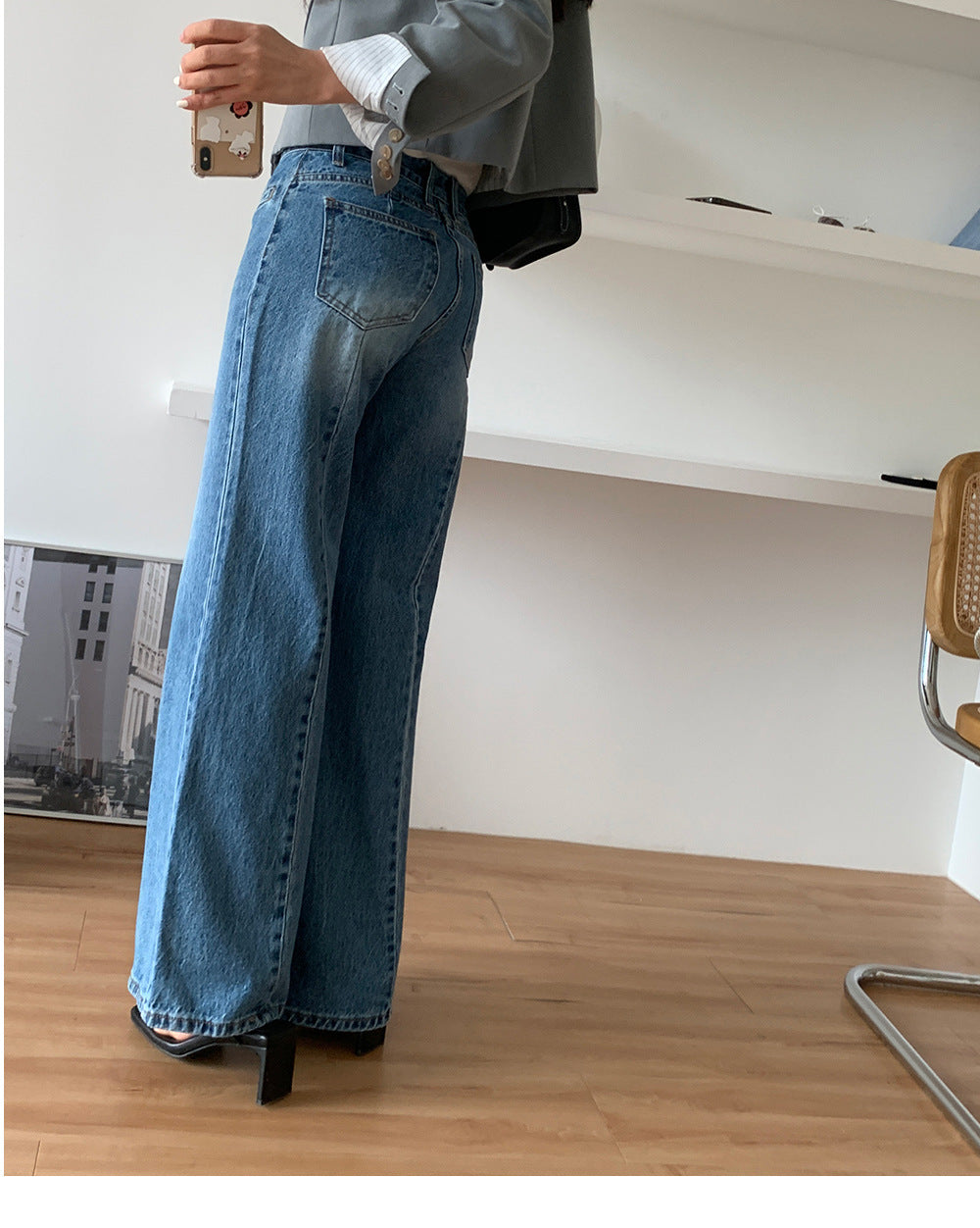 Retro High Waist Slimming Jeans for Women