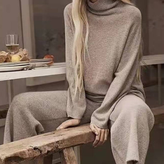 Fashion Loose Knit Casual Two-piece Set Suit