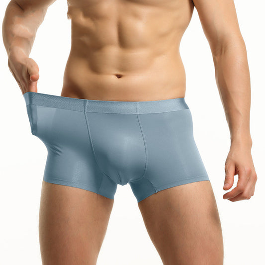 Men's Underwear, Men's Ice Silk Non-marking Flat Corner Comfortable And Breathable