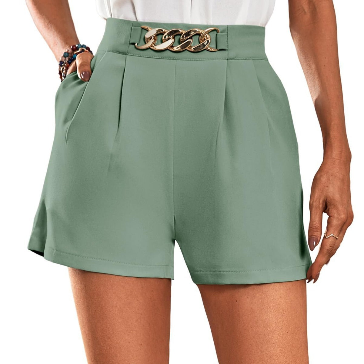 Casual Women's Elegant High Waist Shorts