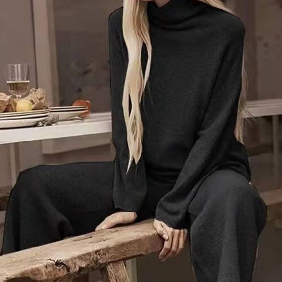 Fashion Loose Knit Casual Two-piece Set Suit