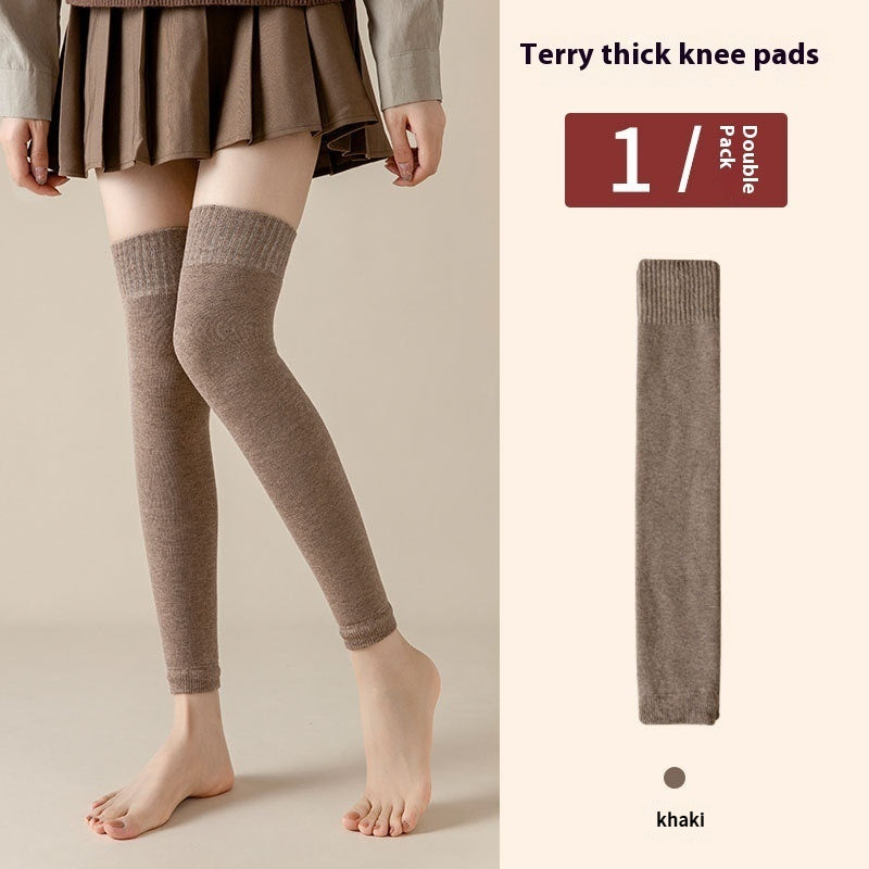 Fleece-lined Long Knee Socks for women