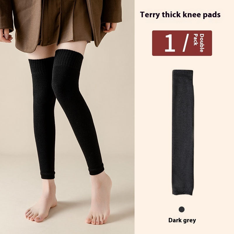 Fleece-lined Long Knee Socks for women