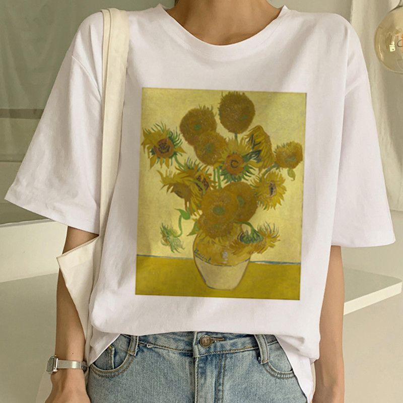 Van Gogh T-Shirt, Art Painting T-Shirt Women